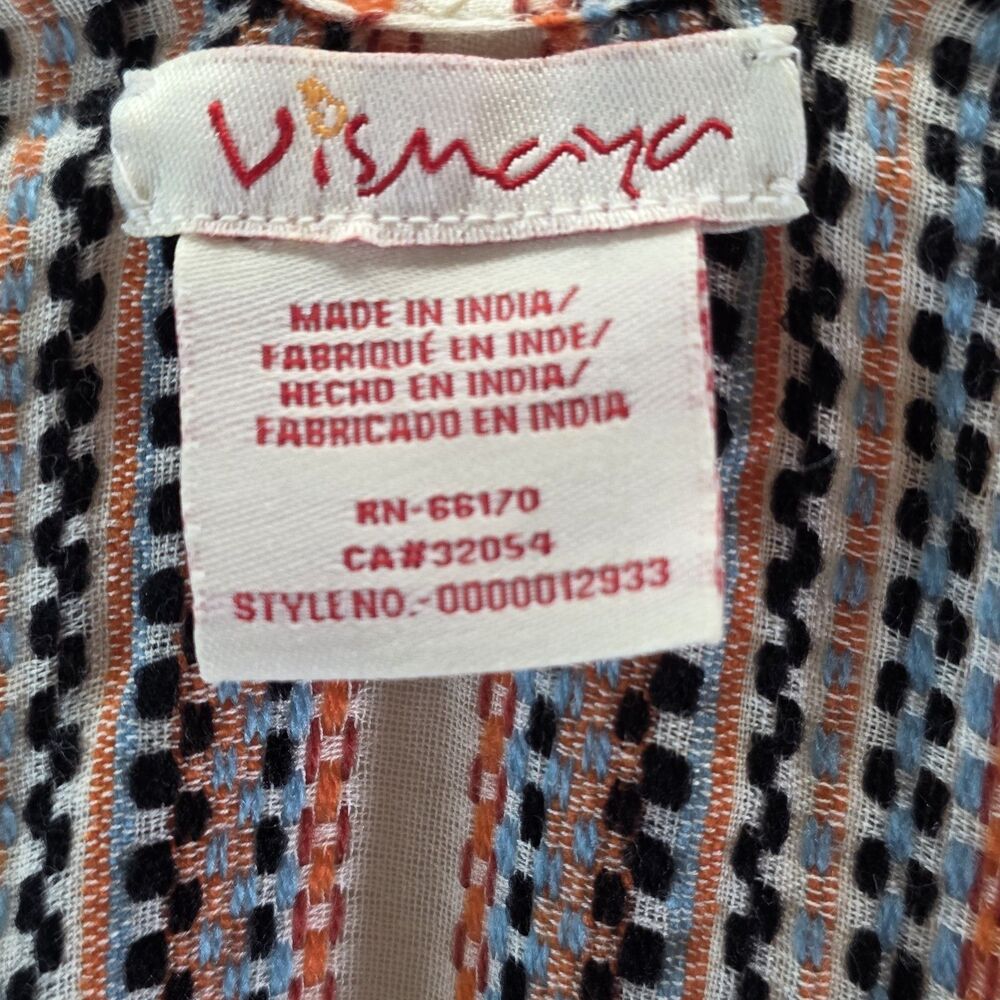 Vismaya W Fringe Kimono Ruana Textured Woven Boho Artisan Swimwear Cover Up OS - Picture 7 of 9
